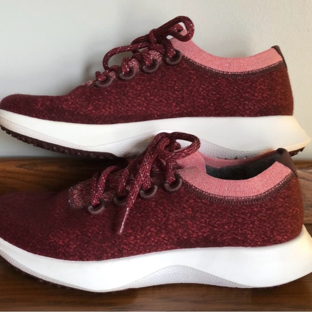 Allbirds Women's Athletic Shoes in Burgundy and Rose color! Like NEW! - Picture 3 of 8